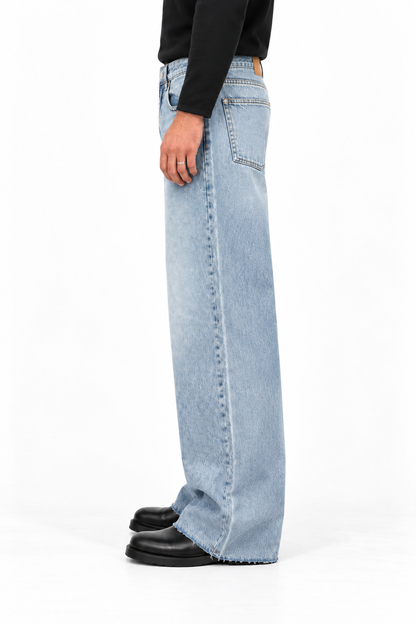 Washed Blue Relaxed Denim